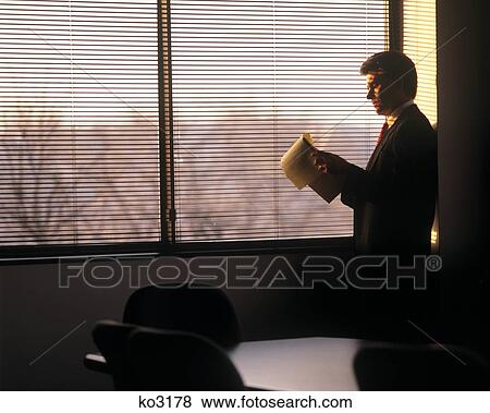 1990S Executive With Legal Pad By Window View Large Photo Image Stock Photo - 1990S Executive With Legal Pad By Window . Fotosearch