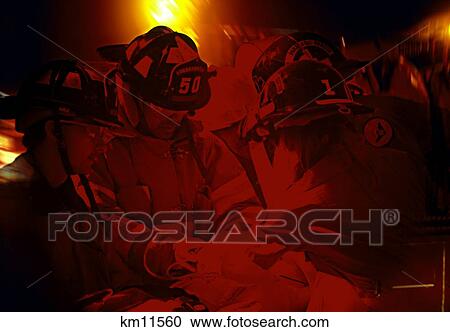1990S Firefighters And Emt Working On Patient View Large Photo Image Stock Image - 1990S Firefighters And Emt Working On Patient . Fotosearch