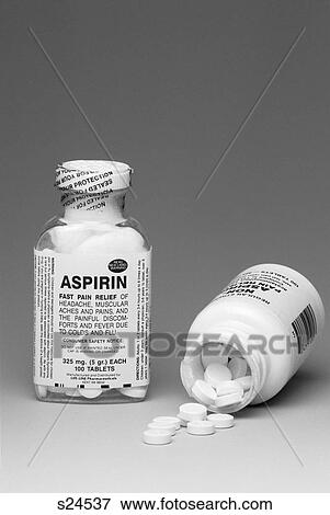 1990S Two Generic Bottles Of Aspirin Pain Reliever One Unopened Sealed Tamper Proof Other Open Tablets Spilling Out View Large Photo Image Stock Photo - 1990S Two Generic Bottles Of Aspirin Pain Reliever One Unopened Sealed Tamper Proof Other Open Tablets Spilling Out. Fotosearch