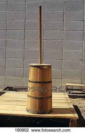 An Antique Wooden Butter Churn View Large Photo Image Stock Image - An Antique Wooden Butter Churn . Fotosearch