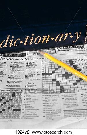Crossword Puzzle With Pencil And Dictionary View Large Photo Image Stock Image - Crossword Puzzle With Pencil And Dictionary. Fotosearch