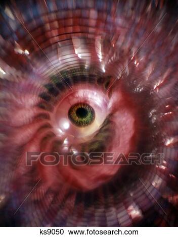 Green Eyeball Red Whirl Psychadelic View Large Photo Image Stock Image - Green Eyeball Red Whirl Psychadelic . Fotosearch