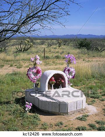 Highway Death Marker Arizona View Large Photo Image Stock Photograph - Highway Death Marker Arizona . Fotosearch