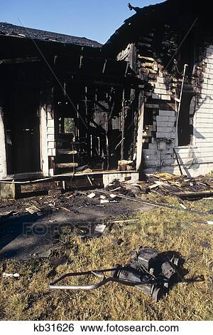 House Destroyed By Arson Fire View Large Photo Image Stock Photograph - House Destroyed By Arson Fire. Fotosearch