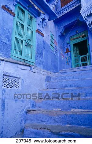 Jodhpur House In The Blue City Rajasthan India View Large Photo Image Stock Photography - Jodhpur House In The Blue City Rajasthan India. Fotosearch