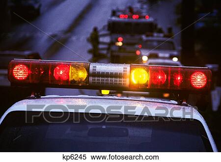 Lights On Top Of Emergency Vehicles At Dusk View Large Photo Image Stock Photography - Lights On Top Of Emergency Vehicles At Dusk. Fotosearch