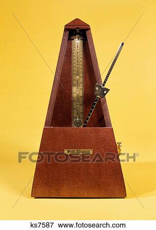 Wooden And Brass Metronome View Large Photo Image Stock Photo - Wooden And Brass Metronome . Fotosearch