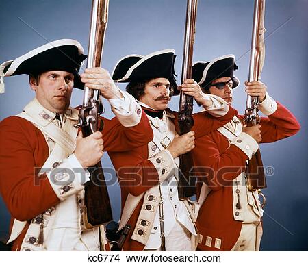 1700S 1776 British Soldiers In Uniform During The American Revolutionary War View Large Photo Image Picture - 1700S 1776 British Soldiers In Uniform During The American Revolutionary War . Fotosearch