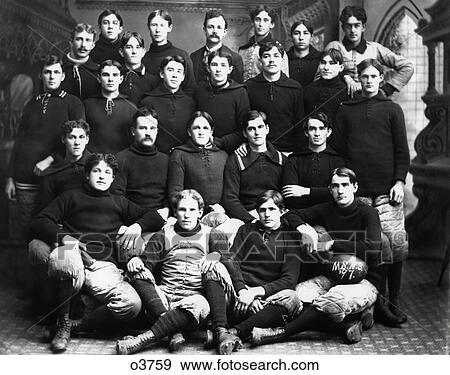 1890S Football Team Portrait Members Looking At Camera View Large Photo Image Stock Photo - 1890S Football Team Portrait Members Looking At Camera. Fotosearch