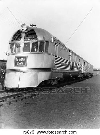 1930S Zephyr Train Engine Cars In Perspective Burlington Route Railroad View Large Photo Image Stock Image - 1930S Zephyr Train Engine Cars In Perspective Burlington Route Railroad. Fotosearch