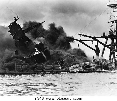 1940S December 7 1941 Day Of Infamy Battleship Uss Arizona In Pearl Harbor Hi After Surprise Attack By Japanese Air Forces View Large Photo Image Stock Image - 1940S December 7 1941 Day Of Infamy Battleship Uss Arizona In Pearl Harbor Hi After Surprise Attack By Japanese Air Forces. Fotosearch