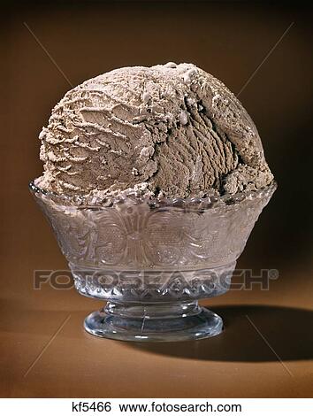 1950S 1960S Dish Of Chocolate Ice Cream View Large Photo Image Stock Photograph - 1950S 1960S Dish Of Chocolate Ice Cream . Fotosearch