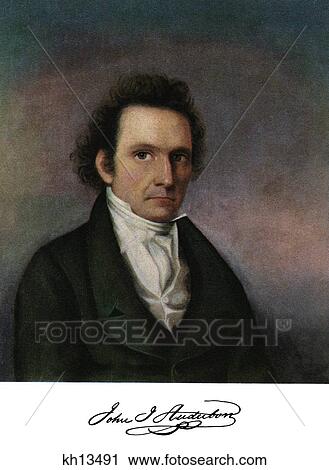 1800S 1822 Self Portrait John J Audubon At Age 37 View Large Photo Image Stock Image - 1800S 1822 Self Portrait John J Audubon At Age 37 . Fotosearch