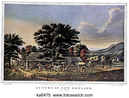 1860S Autumn In New England - Cider Making - currier & ives ™ ™ Lithograph - 1866 View Large Photo Image Stock Photography - 1860S Autumn In New England - Cider Making - currier & ives ™ ™ Lithograph - 1866. Fotosearch