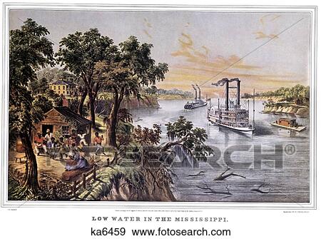1860S Low Water In The Mississippi - currier & ives ™ ™ Lithograph - 1868 View Large Photo Image Stock Photo - 1860S Low Water In The Mississippi - currier & ives ™ ™ Lithograph - 1868. Fotosearch