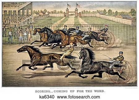 1860S Scoring - Coming Up For The Word - High Wheel Sulky Carts & Trotters Horse Race - currier & ives ™ ™ Lithograph - 1869 View Large Photo Image Stock Image - 1860S Scoring - Coming Up For The Word - High Wheel Sulky Carts & Trotters Horse Race - currier & ives ™ ™ Lithograph - 1869. Fotosearch