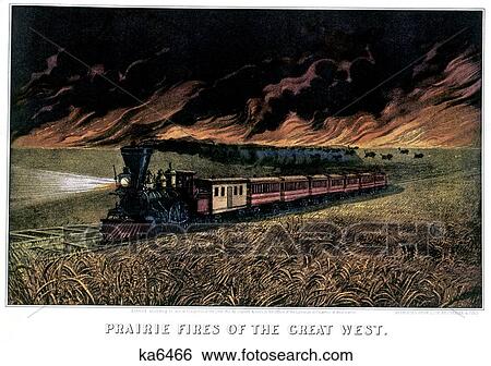1870S Prairie Fires Of The Great West - currier & ives ™ ™ Lithograph - 1871 View Large Photo Image Stock Photograph - 1870S Prairie Fires Of The Great West - currier & ives ™ ™ Lithograph - 1871. Fotosearch