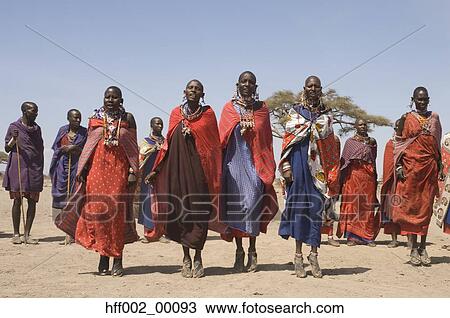 Masai Woman In Ceremonial Dance Kenya View Large Photo Image Stock Image - Masai Woman In Ceremonial Dance Kenya . Fotosearch