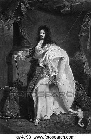1600s PORTRAIT KING LOUIS XIV OF FRANCE THE SUN KING WEARING ERMINE ROBES HOLDING SCEPTER REIGNED FROM 1643 T0 1715 View Large Photo Image Stock Image - 1600s PORTRAIT KING LOUIS XIV OF FRANCE THE SUN KING WEARING ERMINE ROBES HOLDING SCEPTER REIGNED FROM 1643 T0 1715. Fotosearch
