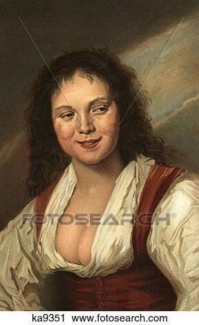 1630s 1630 PAINTING THE GYPSY GIRL BY FRANS HALS NOW IN THE LOUVRE PARIS CHARACTER PAINTING BY DUTCH HAARLEM ARTIST View Large Photo Image Stock Image - 1630s 1630 PAINTING THE GYPSY GIRL BY FRANS HALS NOW IN THE LOUVRE PARIS CHARACTER PAINTING BY DUTCH HAARLEM ARTIST. Fotosearch