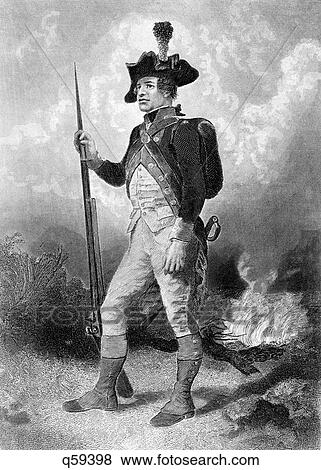1770s ILLUSTRATION DEPICTING FULL LENGTH FIGURE OF SOLDIER FROM CONTINENTAL ARMY OF AMERICAN REVOLUTION View Large Photo Image Stock Photo - 1770s ILLUSTRATION DEPICTING FULL LENGTH FIGURE OF SOLDIER FROM CONTINENTAL ARMY OF AMERICAN REVOLUTION. Fotosearch
