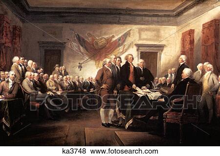 1776 Signing Declaration Of Independence By Trumbull In Pennsylvania State House Now Independence Hall Philadelphia Pa Usa View Large Photo Image Stock Photo - 1776 Signing Declaration Of Independence By Trumbull In Pennsylvania State House Now Independence Hall Philadelphia Pa Usa . Fotosearch