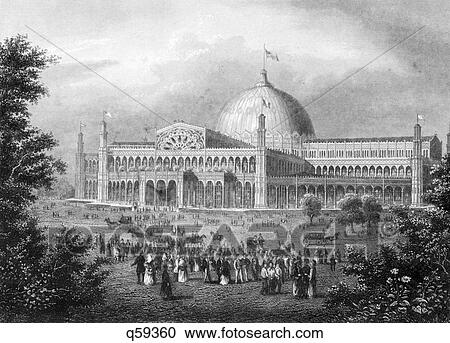1800s 1850s 1853 NEW YORK CITY WORLD'S FAIR THE CRYSTAL PALACE EXHIBIT HALL NOW BRYANT PARK View Large Photo Image Stock Image - 1800s 1850s 1853 NEW YORK CITY WORLD'S FAIR THE CRYSTAL PALACE EXHIBIT HALL NOW BRYANT PARK. Fotosearch