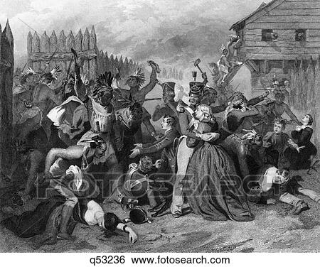 1800S August 1813 Creek Indian Civil War The Massacre At Fort Mims Alabama Usa View Large Photo Image Stock Photograph - 1800S August 1813 Creek Indian Civil War The Massacre At Fort Mims Alabama Usa. Fotosearch