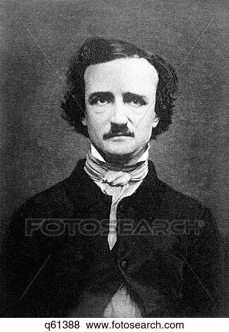 1840s PORTRAIT EDGAR ALLAN POE 1809-1849 MACABRE GOTHIC POET WRITER AUTHOR CRITIC View Large Photo Image Stock Photo - 1840s PORTRAIT EDGAR ALLAN POE 1809-1849 MACABRE GOTHIC POET WRITER AUTHOR CRITIC. Fotosearch