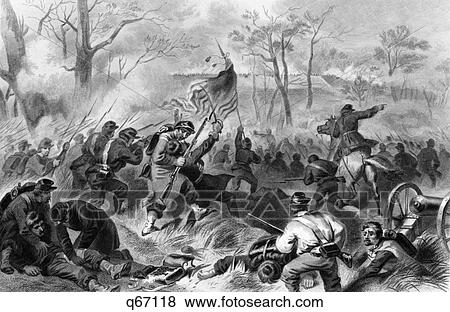 1860S 1862 Capture Of Fort Donelson Tennessee Charge Of General Smith'S Union Division View Large Photo Image Stock Photo - 1860S 1862 Capture Of Fort Donelson Tennessee Charge Of General Smith'S Union Division. Fotosearch