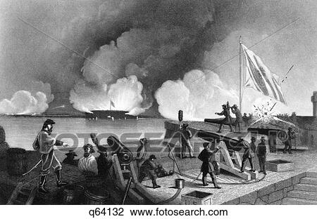 1860S April 1861 Bombardment Of Fort Sumter View Large Photo Image Stock Image - 1860S April 1861 Bombardment Of Fort Sumter. Fotosearch