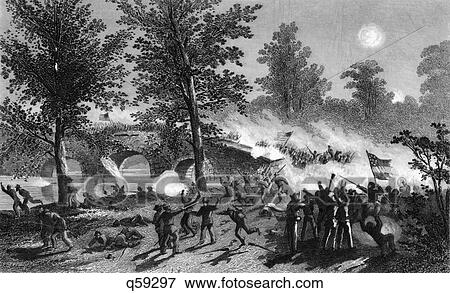 1860S Burnside'S Passage Of The Bridge At Battle Of Antietam Creek Sharpsburg Maryland September 1862 Usa View Large Photo Image Stock Photo - 1860S Burnside'S Passage Of The Bridge At Battle Of Antietam Creek Sharpsburg Maryland September 1862 Usa. Fotosearch
