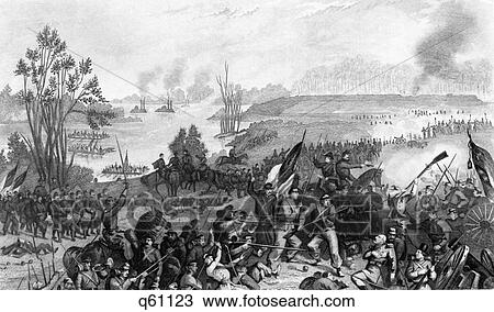 1860S February 1862 Capture Of Fort Donelson Tennessee By Union Forces View Large Photo Image Stock Image - 1860S February 1862 Capture Of Fort Donelson Tennessee By Union Forces. Fotosearch