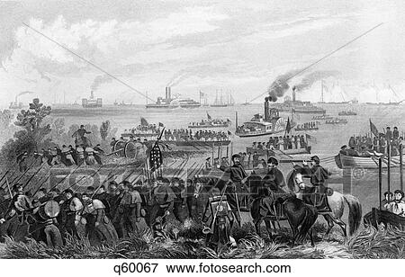1860S February 1862 General Ambrose Burnside Expedition Landing On Roanoke Island North Carolina Usa View Large Photo Image Stock Photo - 1860S February 1862 General Ambrose Burnside Expedition Landing On Roanoke Island North Carolina Usa. Fotosearch