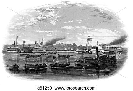1860S February 1862 General Ambrose Burnside Expedition Landing On Roanoke Island North Carolina Usa View Large Photo Image Stock Photo - 1860S February 1862 General Ambrose Burnside Expedition Landing On Roanoke Island North Carolina Usa. Fotosearch
