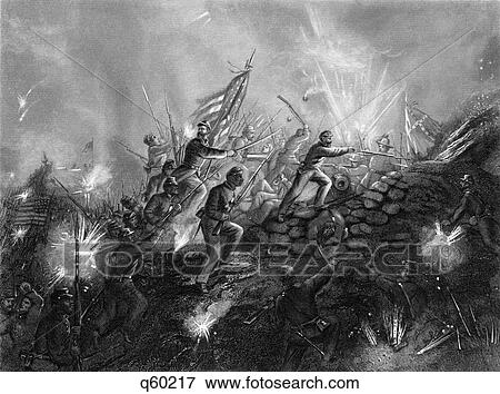 1860S July 18 1863 African American Union Soldiers Of The 54Th Massachusetts Regiment Attacking Fort Wagner Morris Island Sc Usa View Large Photo Image Stock Photo - 1860S July 18 1863 African American Union Soldiers Of The 54Th Massachusetts Regiment Attacking Fort Wagner Morris Island Sc Usa. Fotosearch