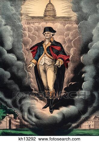 1860s LITHOGRAPH GEORGE WASHINGTON AS THE SPIRIT OF THE UNION FROM THE OUTSET OF THE AMERICAN CIVIL WAR View Large Photo Image Stock Image - 1860s LITHOGRAPH GEORGE WASHINGTON AS THE SPIRIT OF THE UNION FROM THE OUTSET OF THE AMERICAN CIVIL WAR. Fotosearch