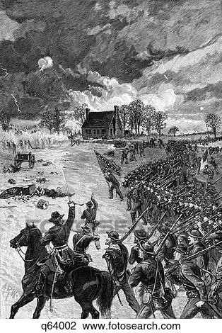 1860S May 1863 General Stonewall Jackson Leading Charge Of Confederate Troops Chancellorsville Spotsylvania Virginia View Large Photo Image Stock Image - 1860S May 1863 General Stonewall Jackson Leading Charge Of Confederate Troops Chancellorsville Spotsylvania Virginia. Fotosearch