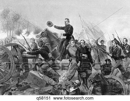 1860S May 1864 Lt. Gen. Ulysses S. Grant At Battle Of The Wilderness Attack At Spotsylvania Court House Virginia View Large Photo Image Stock Image - 1860S May 1864 Lt. Gen. Ulysses S. Grant At Battle Of The Wilderness Attack At Spotsylvania Court House Virginia. Fotosearch