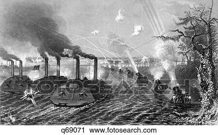 1860S Siege & Bombardment Island Number 10 Gun And Mortar Boats At Kentucky Bend Of Mississippi River February Thru April 1862 View Large Photo Image Stock Image - 1860S Siege & Bombardment Island Number 10 Gun And Mortar Boats At Kentucky Bend Of Mississippi River February Thru April 1862. Fotosearch