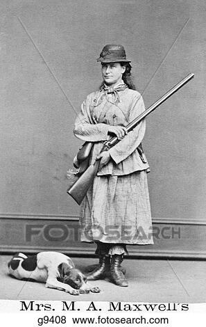 1870 1870s PORTRAIT MARTHA MAXWELL POSING WITH SHOTGUN FAMOUS NATURALIST FIRST WOMAN TO HAVE SUBSPECIES NAMED AFTER HER View Large Photo Image Stock Photo - 1870 1870s PORTRAIT MARTHA MAXWELL POSING WITH SHOTGUN FAMOUS NATURALIST FIRST WOMAN TO HAVE SUBSPECIES NAMED AFTER HER. Fotosearch