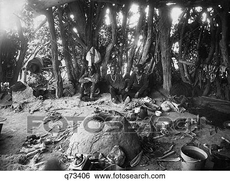 1890S 1898 Native American Indian Men Navajo Chiefs Sitting In Hogan View Large Photo Image Stock Photograph - 1890S 1898 Native American Indian Men Navajo Chiefs Sitting In Hogan. Fotosearch