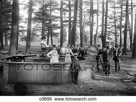 1890S Turn Of The Century Band At Festival Stand In Wooded Park Area  View Large Photo Image Stock Photography - 1890S Turn Of The Century Band At Festival Stand In Wooded Park Area . Fotosearch