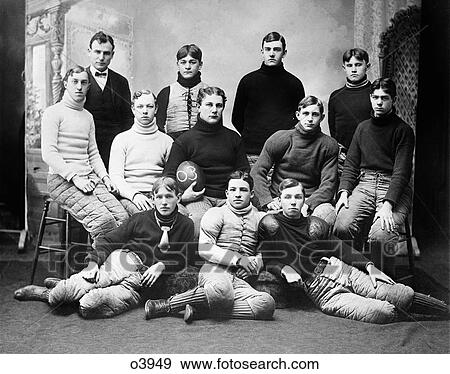 1900S 1903 Group Portrait High School Football Team Players Wearing Team Uniforms Posed Looking At Camera View Large Photo Image Stock Photo - 1900S 1903 Group Portrait High School Football Team Players Wearing Team Uniforms Posed Looking At Camera. Fotosearch
