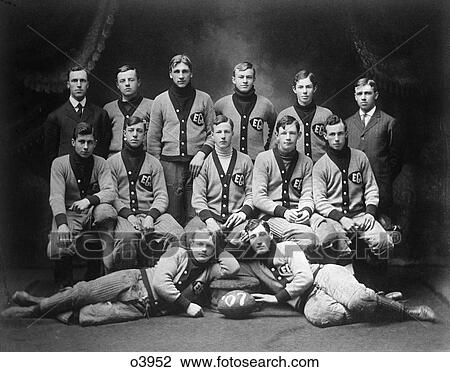 1900S 1907 Group Portrait High School Football Team Players Wearing Team Uniforms Varsity Sweaters View Large Photo Image Stock Image - 1900S 1907 Group Portrait High School Football Team Players Wearing Team Uniforms Varsity Sweaters . Fotosearch