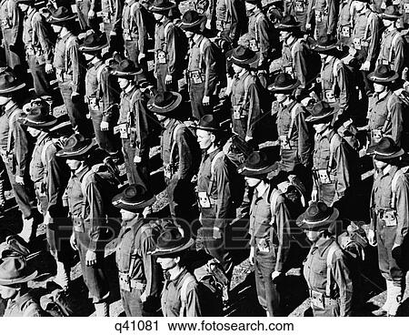 1910S 1917 World War I Us Army Troops In Formation View Large Photo Image Stock Image - 1910S 1917 World War I Us Army Troops In Formation. Fotosearch