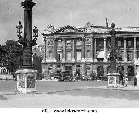1920s HOTEL CRILLON ON PLACE DE LA CONDORDE PARIS FRANCE View Large Photo Image Stock Image - 1920s HOTEL CRILLON ON PLACE DE LA CONDORDE PARIS FRANCE. Fotosearch