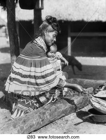 1920S Native American Seminole Woman Holding Baby And Cooking Florida Usa View Large Photo Image Stock Image - 1920S Native American Seminole Woman Holding Baby And Cooking Florida Usa. Fotosearch