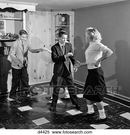 1950S Four Teenage Boys And Girls Dancing Party View Large Photo Image Stock Photography - 1950S Four Teenage Boys And Girls Dancing Party . Fotosearch