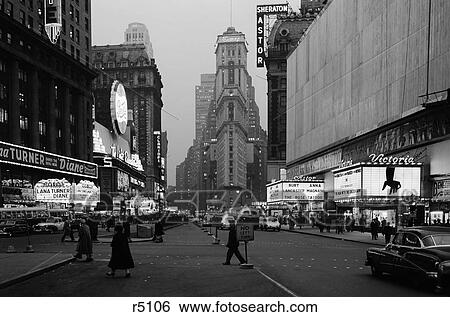 1950S Night Times Square Looking South From Duffy Square To Ny Times Building Movie Marquees New York City Ny Usa View Large Photo Image Stock Photograph - 1950S Night Times Square Looking South From Duffy Square To Ny Times Building Movie Marquees New York City Ny Usa. Fotosearch